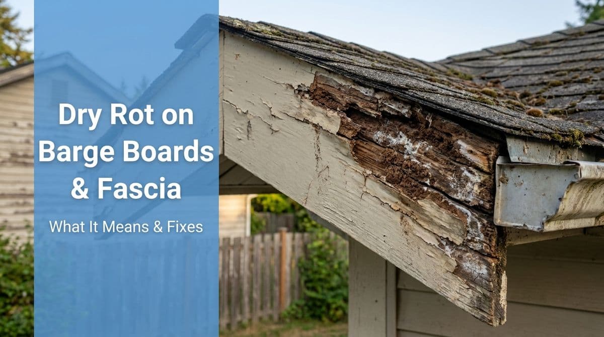 Featured post - Dry Rot on Barge Boards & Fascia: What It Means & Fixes